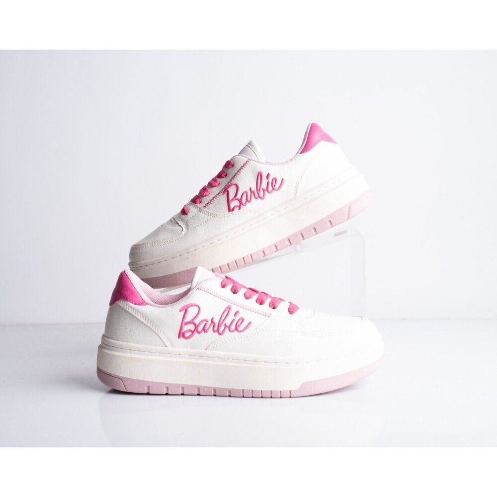 Zara Kids Girls Barbie Sneakers White Pink Barbiecore Us 4 Eu 36 3464/330 Nwt